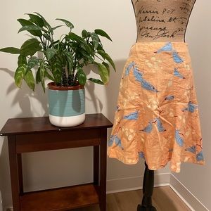 Anthropologie Meadow Rue Linen Skirt